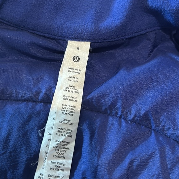 Women's Blue Puffer Vest - Picture 3 of 5